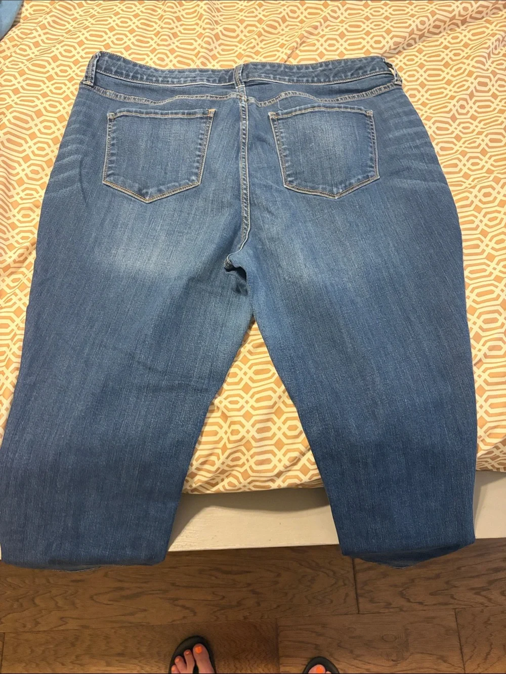 St. John's Bay Women's Skinny Jeans in Blue Wash